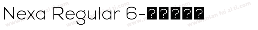 Nexa Regular 6字体转换